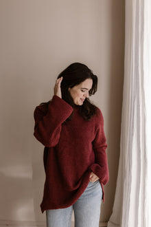  Pullover Lea bordeaux