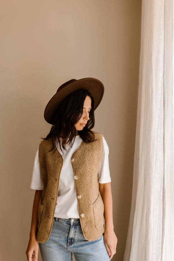 Gilet Andra Licht Camel