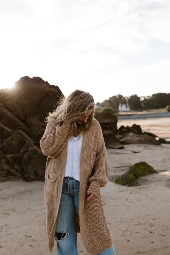 Strickjacke Jane Camel